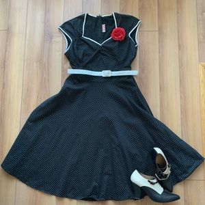 Dotted Swiss Heidi Dress - Pinup Couture XXL